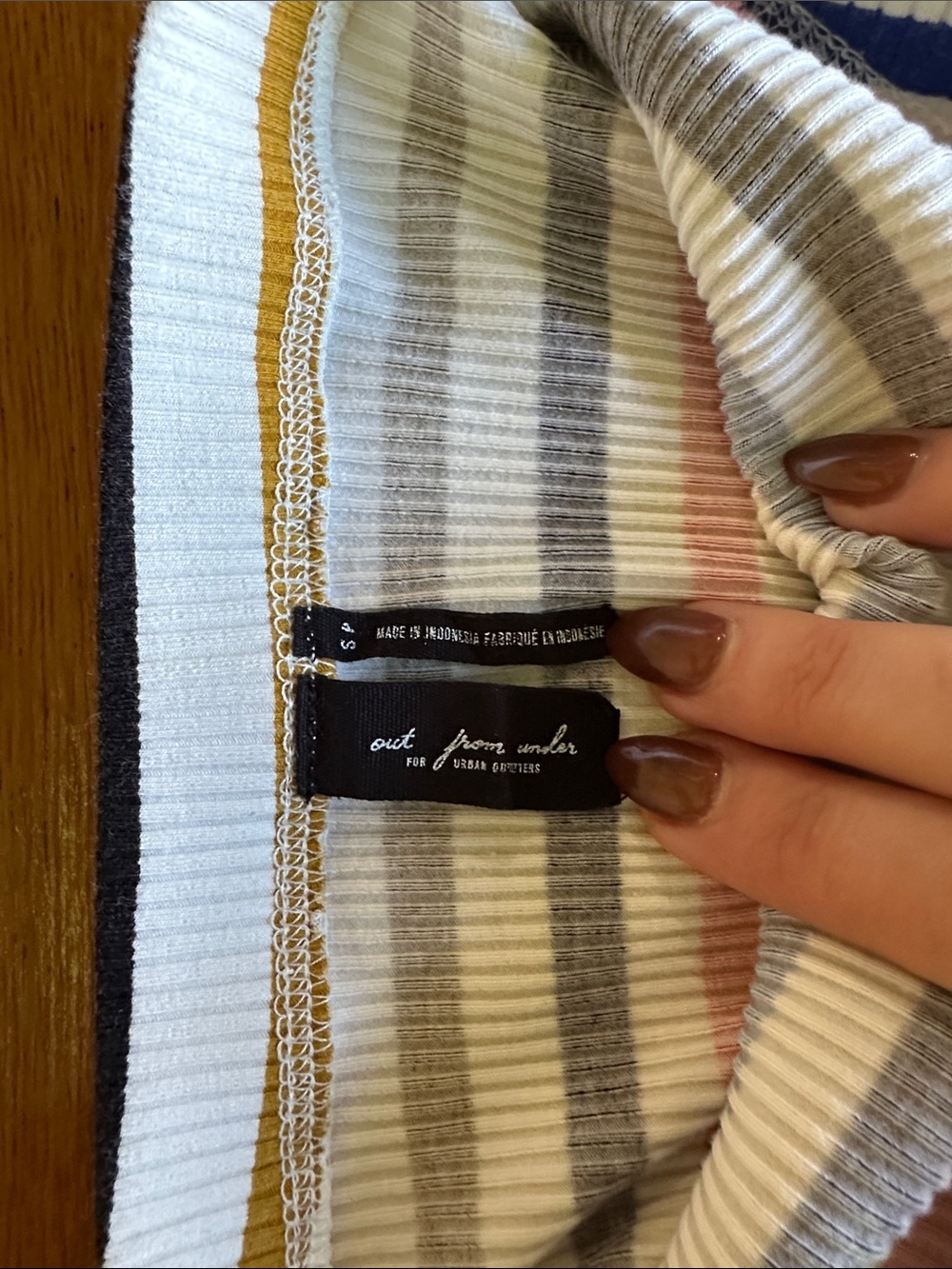 Urban Outfitters Striped Ribbed Strapless Bodysuit - Picture 4 of 6